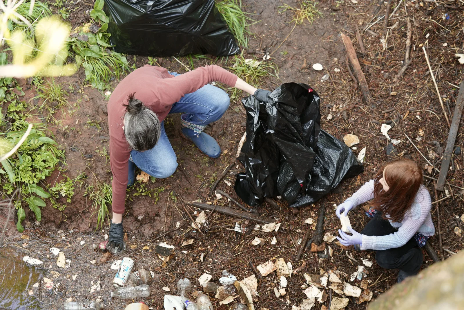 Volunteers during Spring Community Cleanup